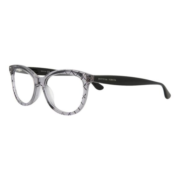 Bottega Veneta Womens Cat Eye Grey Black Transparent Fashion Designer Eyewear - Picture 1 of 4